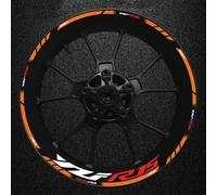 Motorcycle Thick Edge Outer Rubber Strip Wheel Rim Sticker For Yamaha YFZR15 Reflective Spare Parts(Style 12)