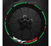 Motorcycle Thick Edge Outer Rubber Strip Wheel Rim Sticker For Yamaha YFZR15 Reflective Spare Parts(Style 8)