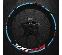 Motorcycle Thick Edge Outer Rubber Strip Wheel Rim Sticker For Yamaha YFZR15 Reflective Spare Parts(Style 6)