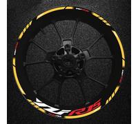 Motorcycle Thick Edge Outer Rubber Strip Wheel Rim Sticker For Yamaha YFZR15 Reflective Spare Parts(Style 11)
