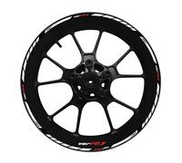 Motorcycle Thickened Edge Outer Ring Reflective Sticker Stripe Wheel Decals for Yamaha YZF R1 Motorbike(Color8)