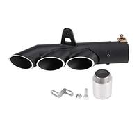 Motorcycle Three-outlet Exhaust Tail Pipe,Tailpipe Tip Universal for YZF-R6
