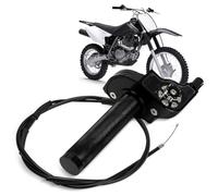 Motorcycle Throttle Assembly with Throttle Cable CNC Throttle Grip Universal for 7/8" 22mm Most Motorbike Handlebars CRF YZ PW KX KLX RM DR DRZ -Black