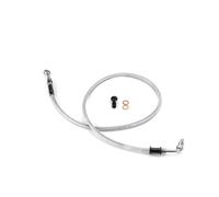 Motorcycle Throttle Cable for 2018+ Softail Deluxe Fat Boy Sport Glide Breakout Extended Length Stainless Steel ABS Upper Hydraulic Front Brake Line Kit(34 inch Chrome)