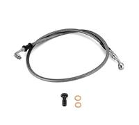 Motorcycle Throttle Cable for 2018+ Softail Deluxe Fat Boy Sport Glide Breakout Extended Length Stainless Steel ABS Upper Hydraulic Front Brake Line Kit(32 inch Chrome)