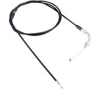 Motorcycle Throttle Cable for PWK Carburetor Bucket Type, Steel Rubber Wire Red Green Blue Yellow Black(Black)