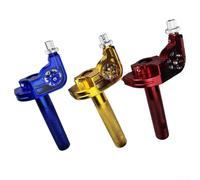 Motorcycle Throttle Grip CNC Aluminum with Quick Twister Cable Adjustable Clamp for Personalized Fit (gold)