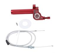 Motorcycle Throttle Grip Handle for 7/8 inch 22mm Handlebars(Red)