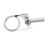 Motorcycle Throttle Grip Twist Action Gas Settle Cable Compatible With CRM250R 1989-1996 CRM250AR 1997-2000(Silver)