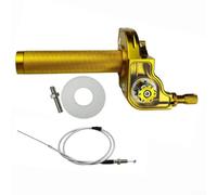 Motorcycle Throttle Handle 7/8" Aluminum Alloy Smooth Control(Gold)