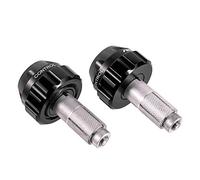 Motorcycle Throttle Lock Cruise Control Handlebar Plugs Grip Bar End Caps Slider Set for Street/Sport/Tour Bike Cruiser Scooter (Black)