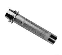 Motorcycle Throttle Tube Grip, 1 Piece CNC Aluminum Grip, Smooth Control Rotation, Gold Red Blue Black Silver, Fitment for Most Bikes(silver)