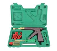Motorcycle Tire Plugger Repair Tool Kit Tubeless Tire Repair Puncture Plug Tool with 32 Pcs Rubber Plugs for Car Dirt Bike ATV UTV Mower