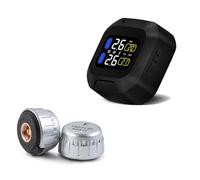 Motorcycle Tire Pressure Monitoring System M3, Super Waterproof Sensor with Sun Protection, Real-Time Alert for Safety, Easy Installation, Riding Accessory for Bikes and Scooters
