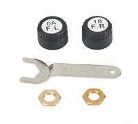 Motorcycle Tire Pressure Sensor, Motorcycle TPMS Bluetooth5.0 APP Control Tire Pressure Sensor with 2 External Tire Pressure Sensors