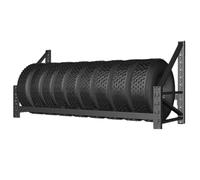 Motorcycle Tire Stand Wall Mount Rack, Space-Saving Garage Organizer | Motorcycle Tire Stand for Space-Saving Tire Storage and Organization in Garage or Workshop