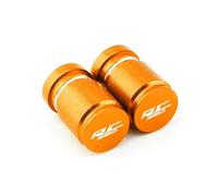Motorcycle tire valve caps For Adventure 1050 RC390 Duke All Years Motorcycle Accessories Wheel Tire Valve Caps Airtight Covers(Orange)