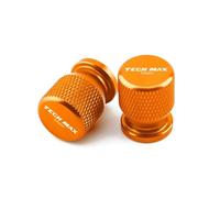 Motorcycle tire valve caps For TMAX 560 Techmax T-max 560 Tech Max Tmax Motorcycle CNC Wheel Tire Parts Valve Stem Caps Cover(Orange)