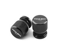 Motorcycle tire valve caps For TMAX 560 Techmax T-max 560 Tech Max Tmax Motorcycle CNC Wheel Tire Parts Valve Stem Caps Cover(Black)