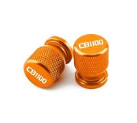 Motorcycle tire valve caps Para Hon@&da CB1100 RS Edición Final 2020-2022 Motocicleta CNC Accesorios De Aluminio Tapas De Válvula De Neumático Cubierta De Puerto De Aire(Orange)