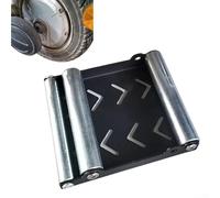 Motorcycle Tire Wheel Stand With Cleaning Bracket Chain And Roller Ramp Lift For Efficient Maintenance Workflow