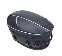 Motorcycle Tool Bag Universal Motorcycle Tail Black Motorbike Waterproof Tail Travel Rider Luggage Rear Back Seat Large Capacity Saddle Bag(LA-0101-Black)