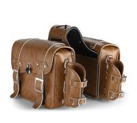 Motorcycle Tool Bag Wholesale Motorcycle Soft Saddle Bags 16L Large Capacity Saddlebags Parts and Accessories(Khaki)