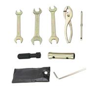 Motorcycle Tool Kit - Plug Socket Set, Screwdriver Pliers Wrench, Aluminum Alloy Vehicle Repair Tools | Comprehensive Maintenance Kit for Scooter Snowmobile Bike Motorcycle Mechanics DIY Garage
