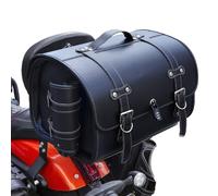 Motorcycle Top Box for Triumph Rocket 3 TFC 2019-2020, Leather Waterproof Motorcycle Luggage Motorcycle Rear Trunk Motorcycle Top Case Motorbike Tail Box Tour Storage, B Black