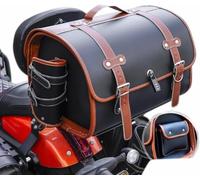 Motorcycle Top Case for Suzuki Access 2011-2016 2017 2018 2019 2020 2021 2022, Leather Motorcycle Trunk Bag, Tail Trunk with Lock, Rear Luggage Storage Case, Large Capacity Bag Top Box Saddlebag