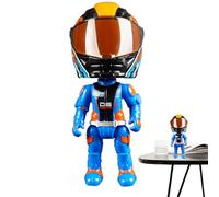 Motorcycle Toy for Motorcycle Doll Model Action Figures Motorcycle Model Motorcycle Toy Figure 3D Q Version Collective Figures, Motorcycle Vehicle Transformation Toy with Movable