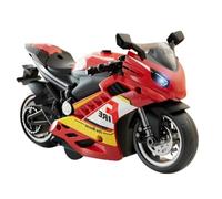 Motorcycle Toy Kit Mini ABS Pullback Motor Light Sound Effects Battery