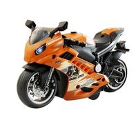 Motorcycle Toy - Miniature Racing Bike, Realistic Motorcycle Model With Sound And Light | Push And Go Electric Motor-cycle Toy For Boys, Kids Gift, Collectible Model For Home Display