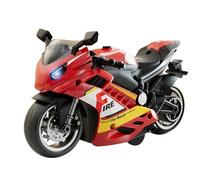 Motorcycle Toy - Sound And Light Motorcycle | ABS Simulation Motorbike Model With Headlight & Engine Sound Effects | Mini Racing Bike Toy For Kids Learning, Creative Play