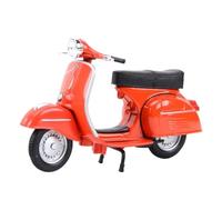 Motorcycle Toys Friction Powered Play Toy 1:18 for Piaggio 1968 for Vespa Static Die Cast Vehicles Collectible Hobbies Motorcycle Model Toys Battery not included(Orange)