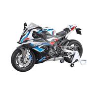 Motorcycle Toys Friction Powered Play Toy 1/9 for S1000RR Racing Toy Motorcycle Diecast Metal Large Size Model Super Lightable Collection Battery not included(Blue)