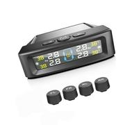 Motorcycle TPMS Solar USB Power Tire Pressure Monitor Tire Pressure Systems Temperature Sensors Alarm Car Tpms