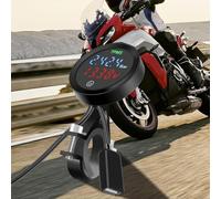 Motorcycle TPMS Tire Pressure with Solar Charging & LCD Display - ABS + Aluminum Alloy, 433.92MHz, 1.0-4.0 bar Range, for Most Motorcycles