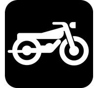 Motorcycle Transportation Public Services Street Metal Warning Sign Square Sign 12x12 inches