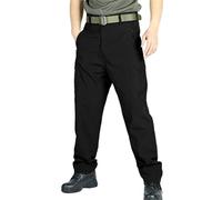Motorcycle Trousers for Men Oversized Baggy Durable Waterproof Outdoor Hiking Cargo Trouser Solid Color Casual Lightweight Work Walking Combat Bottoms with Pockets Black,M