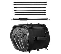Motorcycle Trunk Bags - 20L Reinforced Saddle Organizer Rear Storage Set | Waterproof Reflective Helmet Holder with Carry Handle, Luggage Bag for Scooter Riders U