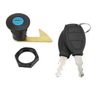 Motorcycle Trunk Lock, Universal Aluminum Plastic Scooter Fitting Tail Lock Motorbike Trunk Lock for Electric Motorcycle Storage Trunk Motorbike Handlebar Lock for Sport Bike Mountain Bike(#1)