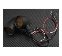 Motorcycle turn signal 2xMotorcycle Retro Bullet Turn Signal Light LED Brake Light Metal Shell Blinkers Flashers For Chopper For Bobber