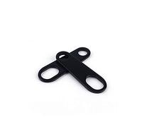 Motorcycle Turn Signal Bracket, 2PCS Universal Indicator Rear/Front Light Relocation Holder Black Steel Shock Brackets