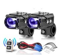 Motorcycle Turn Signal For Motorcycle LED Spotlight Demon Eye Headlight Lens 10000lm Hi/Lo Beam Devil Eyes Driving Lamp