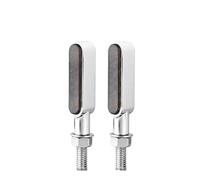 Motorcycle turn signal indicator light 2pcs Motorcycle Mini Turn Signal Lights Flashing Signal Lights Driving Lights Motorcycle Front And Rear Turn Signal Lights(2pcs Chrome A Style)