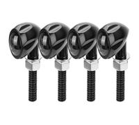 Motorcycle Turn Signal Indicators Lights Smoke Lens Black/Chrome Flash Signal Lamp Motorbike 12V Turn Signal Lights(4pcs Black Shell)