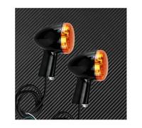 Motorcycle Turn Signal Light For Ha&rley For Spo&rtster 883 For Iron XL1200 1992-2022 2x Motorcycle Rear Turn Signals Indicators Amber Lights Black/Chrome Turning Indicators(Turn Signals Light-03)