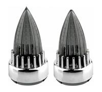 Motorcycle Turn Signal Light For Ha&rley For Street For Glide For Road For Glide For Spo&rtster 61mm Motorcycle Lens Turn Signal Bezels Indicator Lens Trim Turning Indicators(Chrome Smoke)