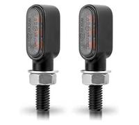 motorcycle turn signal light For Z900 For Z1000SX 12V 8mm Motorcycle Blinker Indicator Lamp Flashing Lights Turn Signal(2 Pcs-BlackShell)